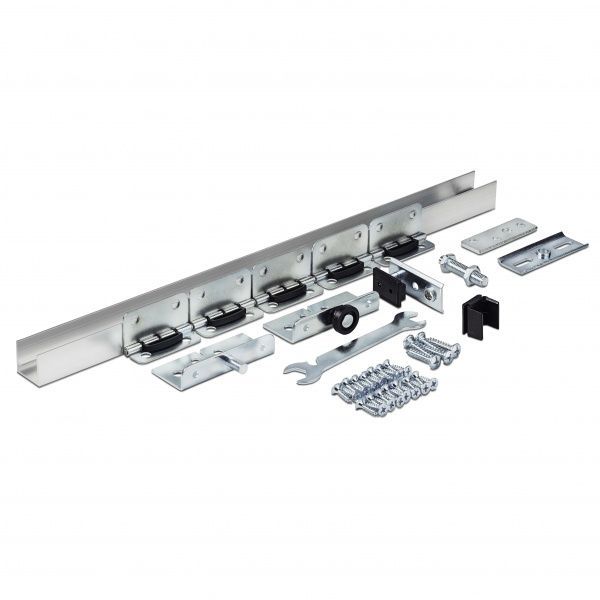 Array Новатор Комплект раздвижной системы для межкомнатных дверей книжка НОВАТОР MKK 2N (1,5) 1,5 м 30 кг