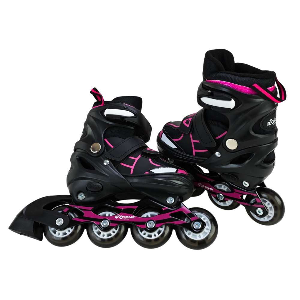 Роликовые коньки Shantou Extreme Motion M RL25428 р. 34-37 черный