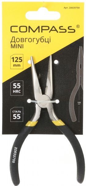 Длинногубцы Compass CP-MLNP-125 Mini 