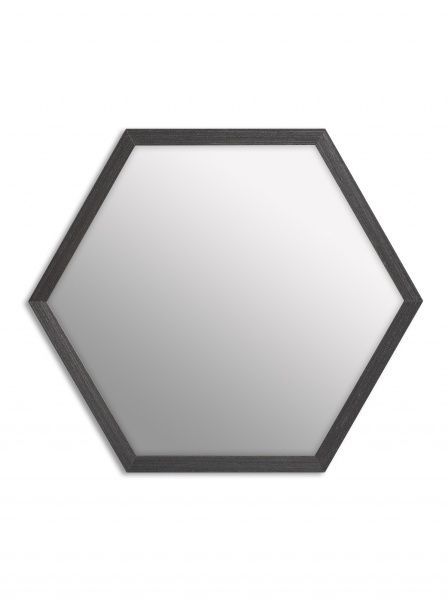 Зеркало настенное 32x37 см черный 