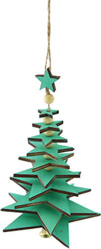 Подвеска Звездочка 16 см зеленый 1220277