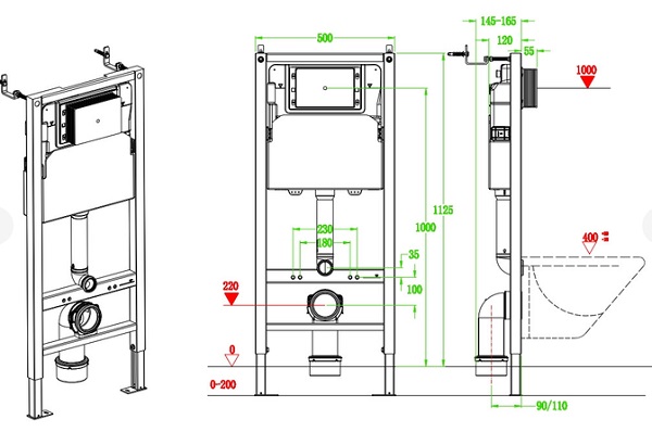 Инсталляция для унитаза Koller Pool Aqua Pro KP-AP-508