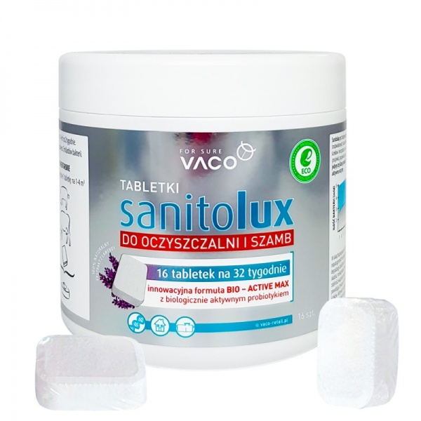 Биоактиватор VACO для очистительных сооружений и септиков в таблетках (на 32 недели) 16 шт.