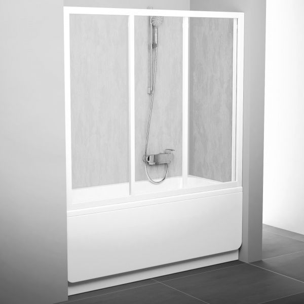 Дверь для душа AVDP3- 180 белая GRAPE