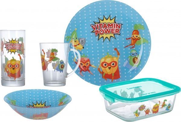Набор детской посуды Vitamin Power из 5 предметов (P7869) Luminarc