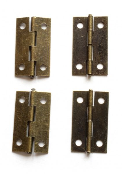 Петля декоративная старая латунь 30х18 мм 4 шт. 