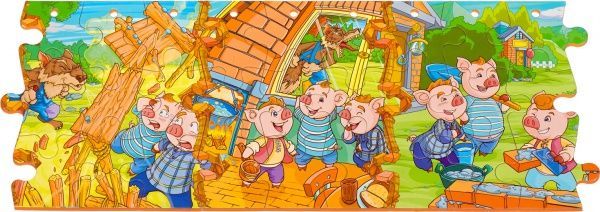 Книжка-пазли Бомик Троє поросят 745