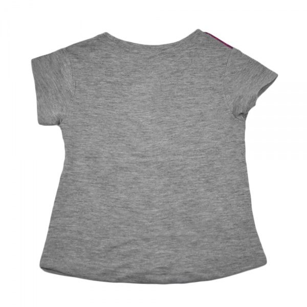 Футболка для дівчаток AKKUZU kids з написом р.128 сірий 