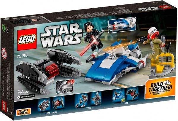 Конструктор LEGO Star Wars Истребитель типа A против бесшумного истребителя СИД 75196