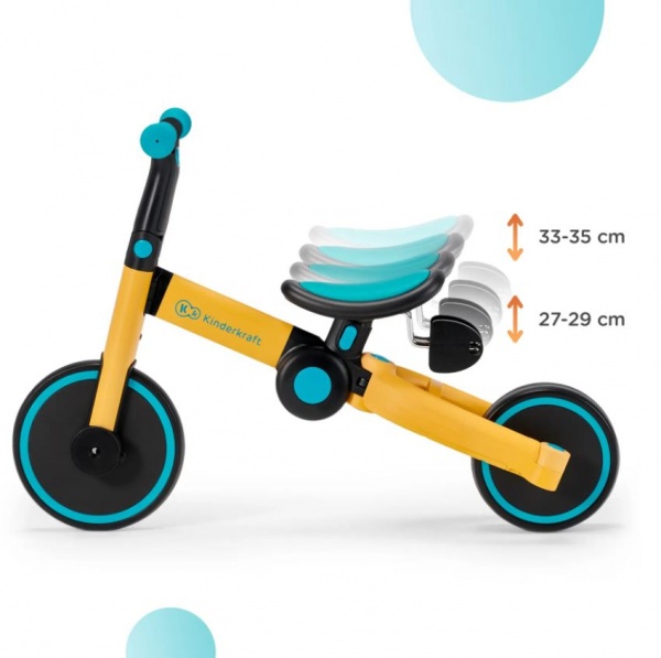 Велосипед детский Kinderkraft 3 в 1 4TRIKE Primrose Yellow желтый KR4TRI00YEL0000 