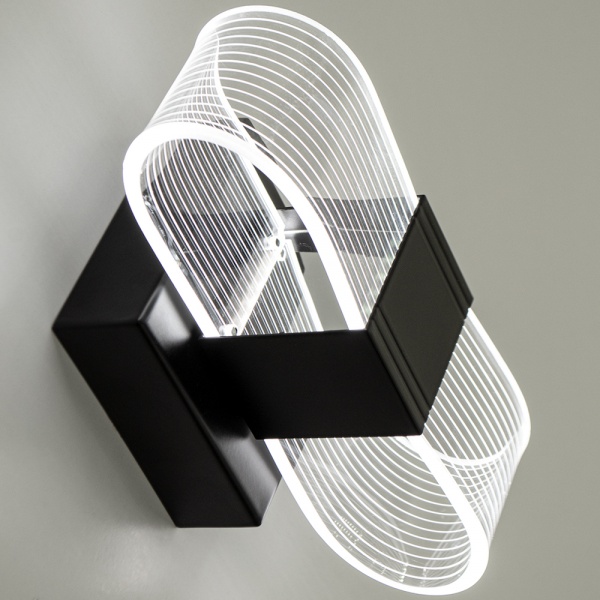 Бра Luminaria 1x12 Вт черный LUMIERA SQUARE 12W S BLACK 