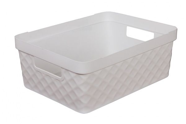 Ящик для зберігання Heidrun 923 Diamond 11л білий 140x360x270 мм