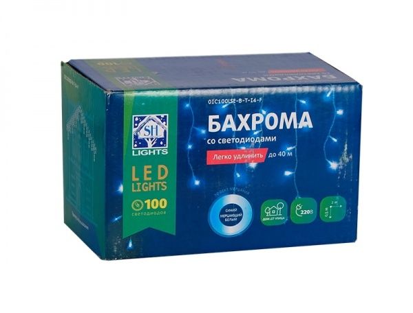 Декоративная гирлянда Джаз Лайт OIC100LSE-B-T-I4-F встроенный светодиод (LED) 100 ламп 2 м