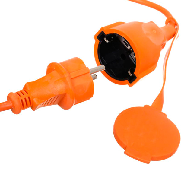 Удлинитель Electraline садовый с заземлением 1 гн. желтый 30 м 