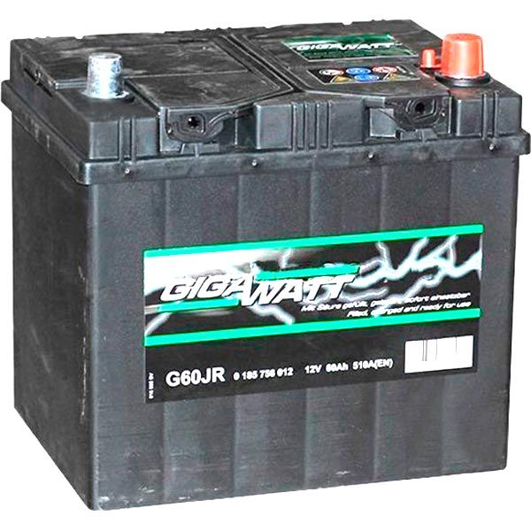 Аккумулятор Gigawatt Asia 12V 60Ah 510A