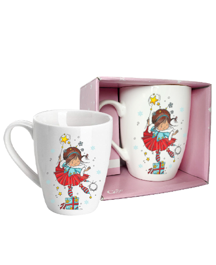 Чашка Новогодняя фея 350 мл GGP