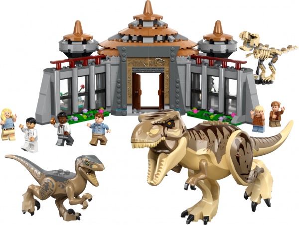 Конструктор LEGO Jurassic World Атака тиранозавра и раптора 76961