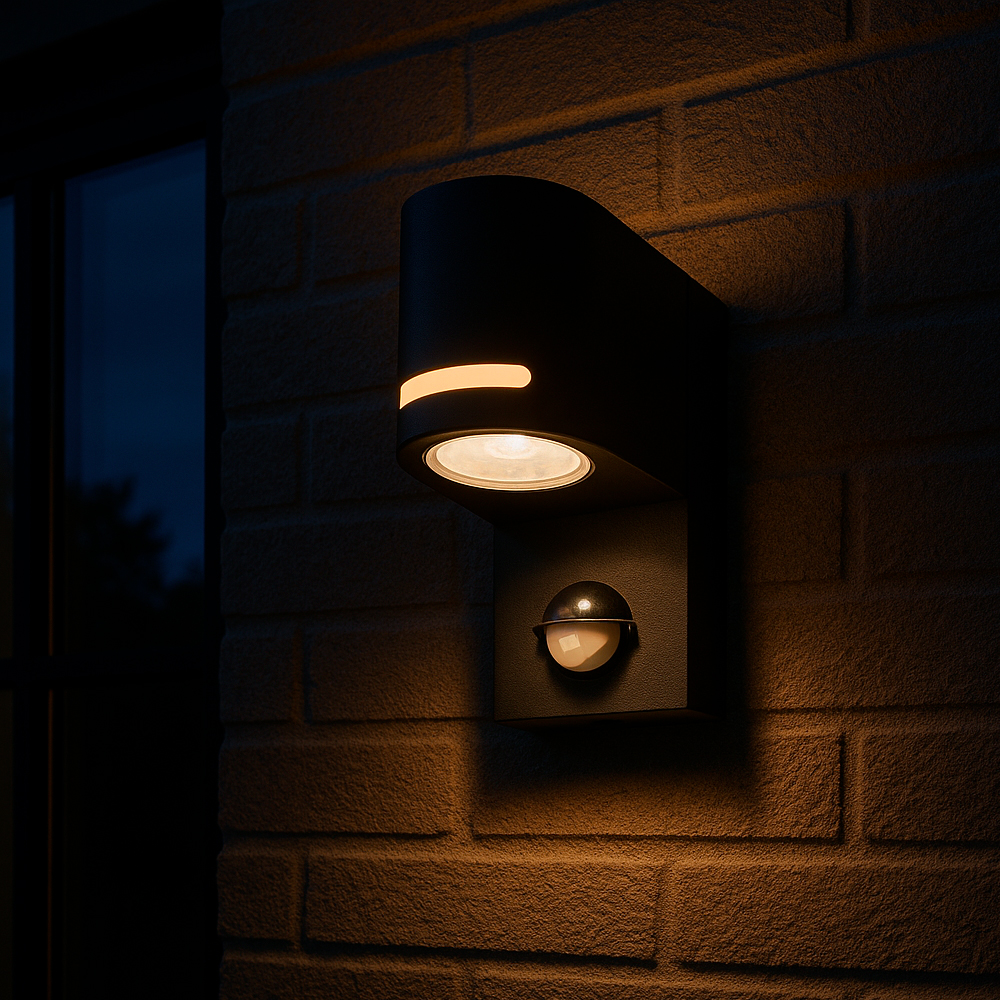 Светильник настенный LIGHT SET KRAY 103 PIR 1xGU10 черный