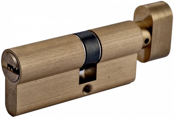 Цилиндр MVM Р6Р 35x30 ключ-вороток 65 мм матовая латунь