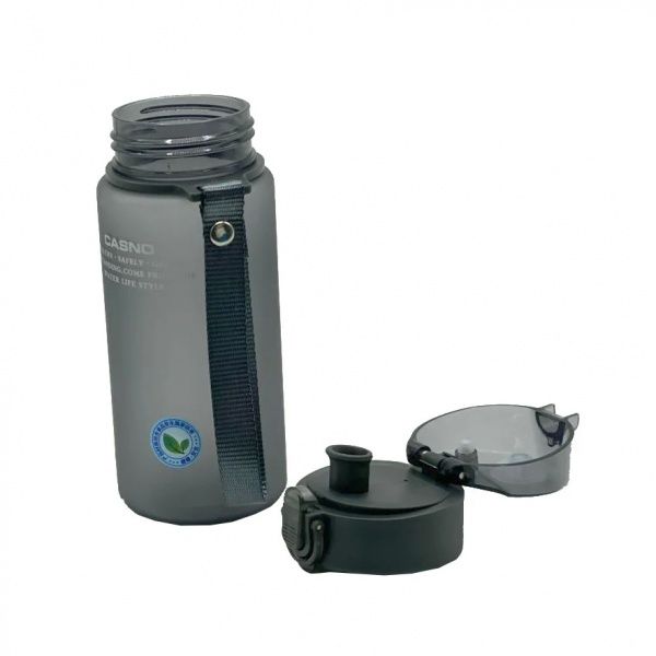 Пляшка для води 560 мл Casno сірий KXN-1115_Grey