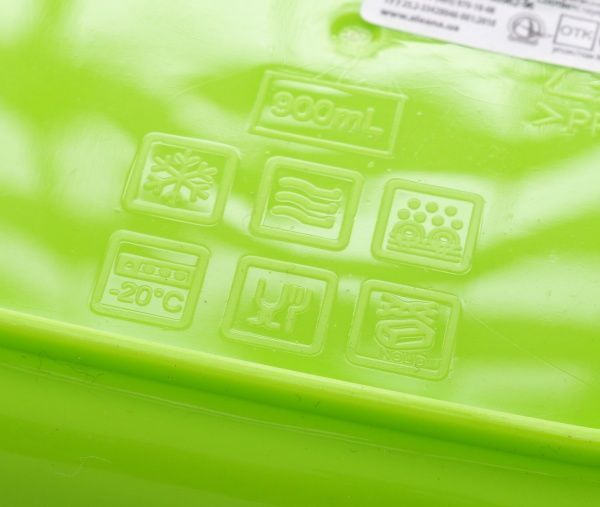 Контейнер Фієста 900 мл квадратний оливковий Алеана