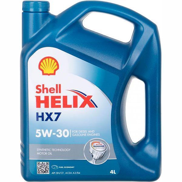 Моторное масло SHELL Helix HX7 5W-30 4 л