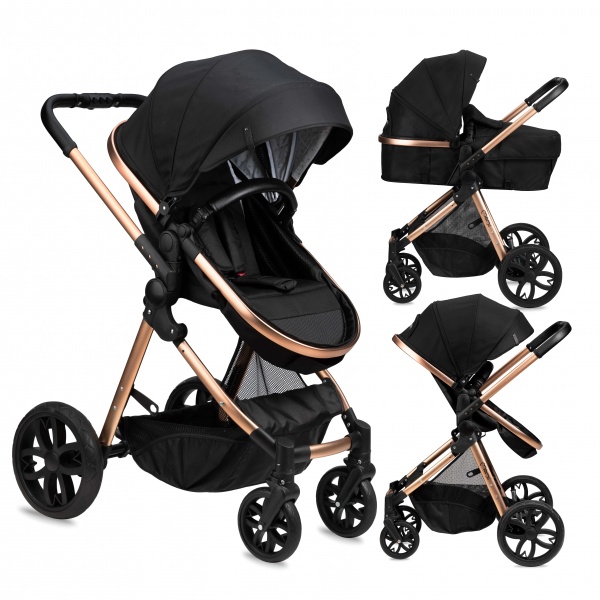 Коляска универсальная 2 в 1 MoMi Limuru 2в1 black 