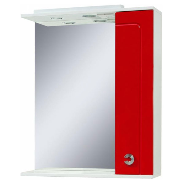 Дзеркало з шафкою Сансервіс Eliza 70 червоне 