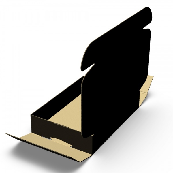 Картонная коробка (Е) черная 236x168x50 мм