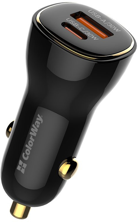Автомобильное зарядное устройство ColorWay Power Delivery Port PPS USB (60W)