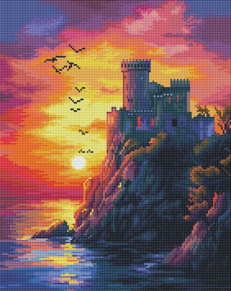 Алмазная мозаика Закат 40x50 см Brushme