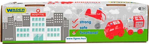 Игровой набор Wader Kid Cars Скорая 39549