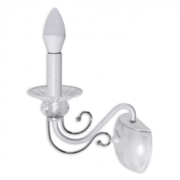 Бра Hopfen Main CR-WT 1x60 Вт E14 белый 