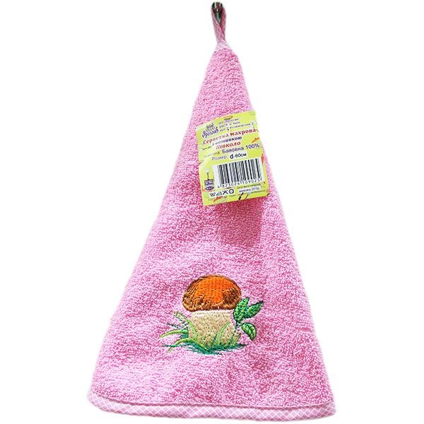 Салфетка Ярослав махровая с вышивкой в ассортименте 60 см