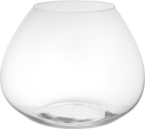 Ваза стеклянная 30 см прозрачный 