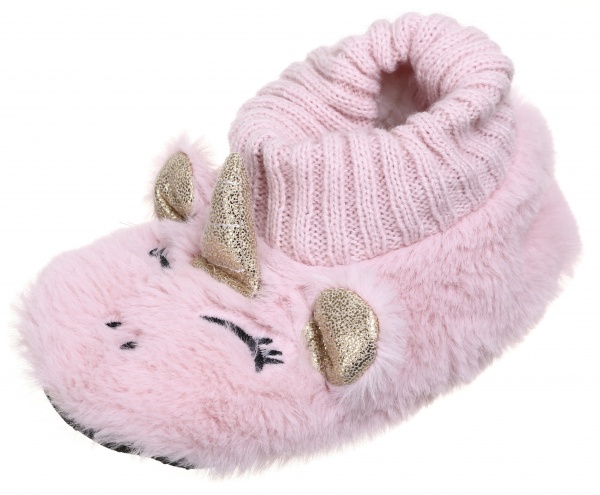 Тапочки детские Maxwin KIDS Зверята Единорог р.18 розовый 