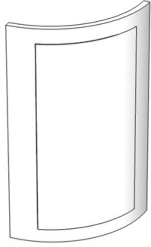 Фасад для кухні Грейд-Плюс Фісташка матова № 300 R 920х522 ВТ-шпрос/ Санторіно