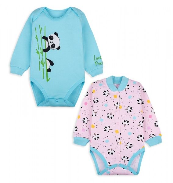 Боди Габби р.74 бирюзовый с рисунком BD-20-1-2 