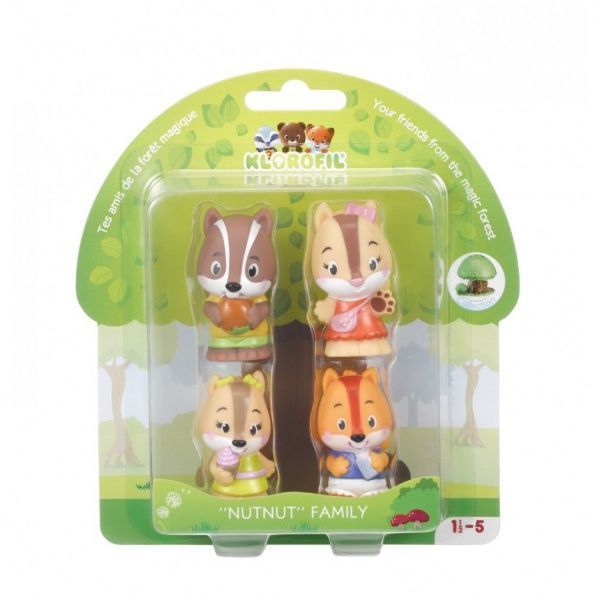 Набір фігурок Klorofil Сім'я борсуків 4 персонажі 700301F 