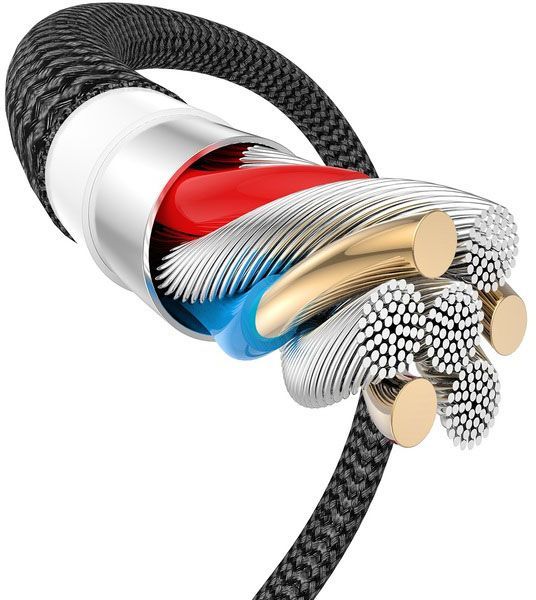 Кабель T-PHOX Lightning – USB-C 1 м сірий (T-L814 grey) Jagger 