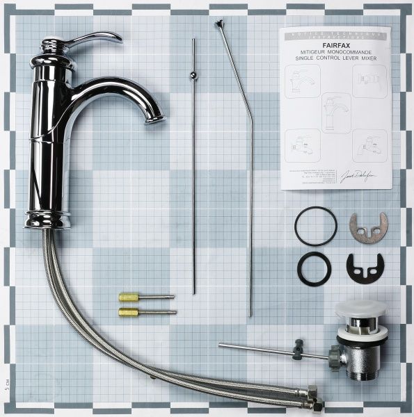 Смеситель для умывальника Jacob Delafon Fairfax E72091-CP