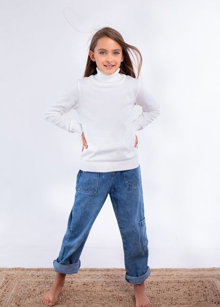 Водолазка унисекс Top Hat р.158 молочный 20057 