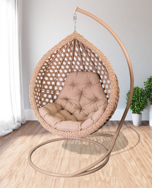 Кресло подвесное Украинские конструкции Колибри Нова бежевый