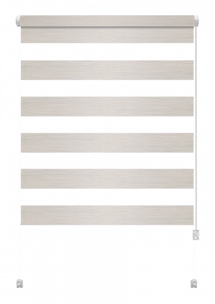 Ролета день-ночь Gardinia Мини Зебра шелк 80x140 см светло-бежевая 