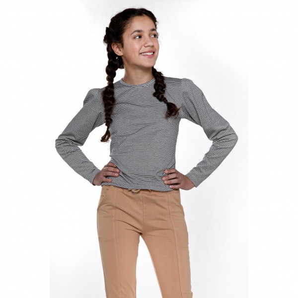 Реглан для девочки NWM р.122 черный с белым U44011-1 