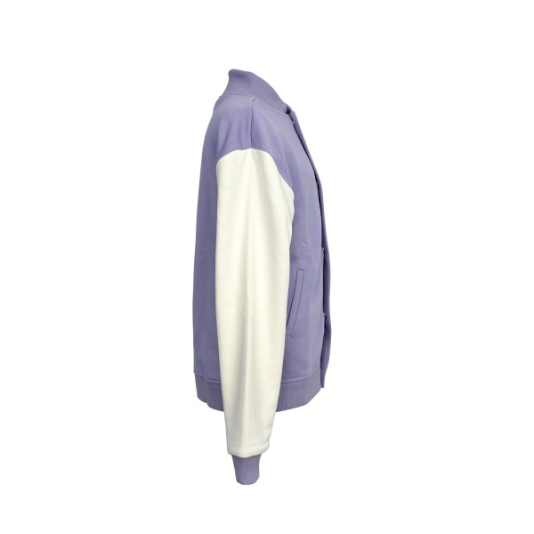 Бомбер дитячі WP Merchandise Бомбер / Бомбер р.152 світло-бузковий/білий FWPBOMBER23PR0152 