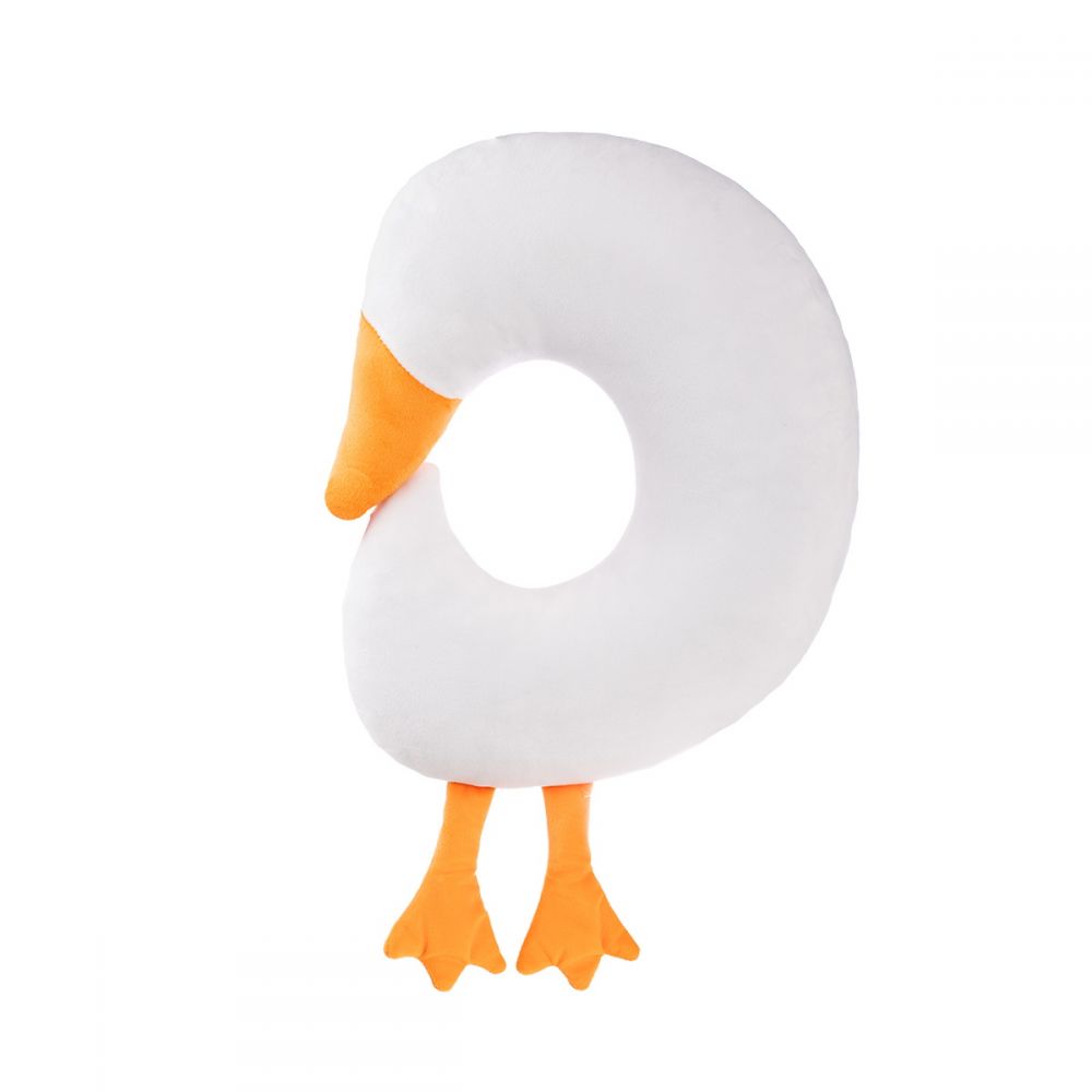 Мягкая игрушка-подушка INKATOYS подарочная Гусь, 30 см 101 Белая DGUS1_SU