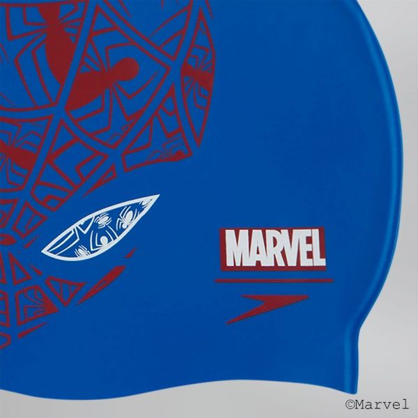 Шапочка для плавания Speedo SLOGAN_PRT_CAP_JU 8-08386C842 one size синий