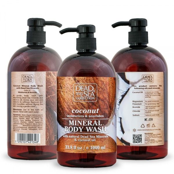 Гель для душа Dead Sea Collection с минералами Мертвого моря и маслом кокоса 1000 мл