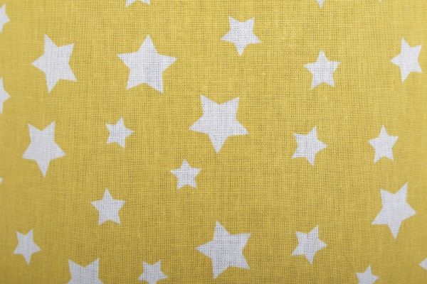 Корзина для игрушек Felt For You желтая со звездочками